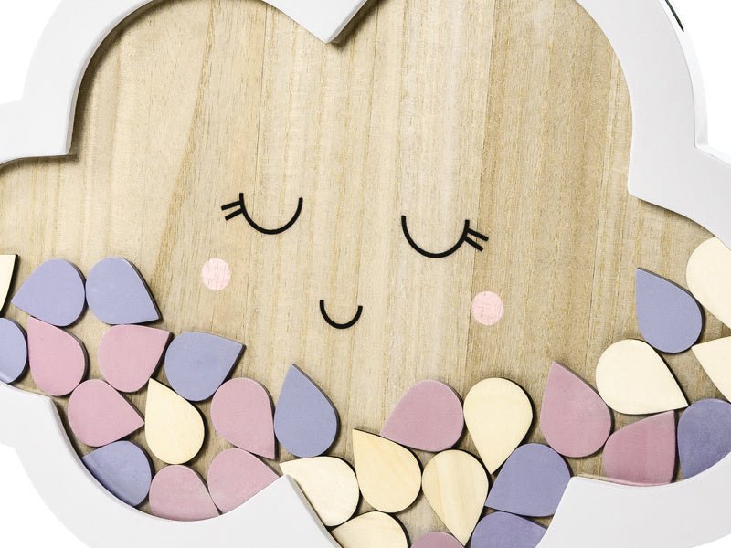 Houten Gastenboek Wolk 43cm van Partydeco koop je bij Partywinkel