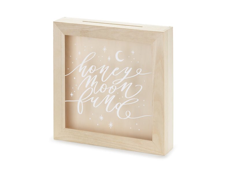 Houten Gelddoosje Bruiloft 30cm van Partydeco koop je bij Partywinkel