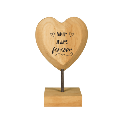 Houten Hart Family Always Forever van Paper Dreams koop je bij Partywinkel