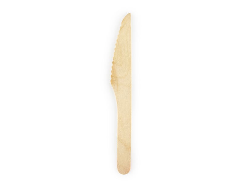 Houten Messen 16,5cm 100st van Partydeco koop je bij Partywinkel