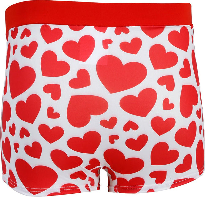 I Love You Onderbroek Rood Wit Hartjes van Fiestas Guirca koop je bij Partywinkel