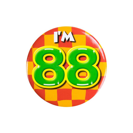 I'm 88 Button 88 Jaar 5,5cm van Paper Dreams koop je bij Partywinkel