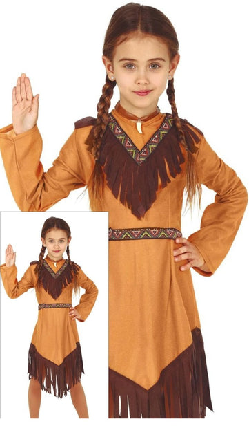Indiaas Meisje Kostuum Bruin van Fiestas Guirca koop je bij Partywinkel