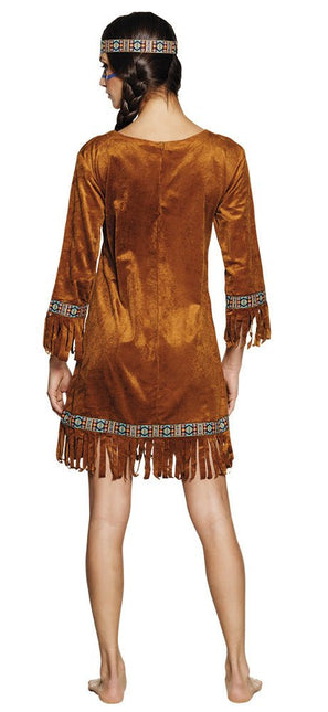 Indianen Jurk Bruin M van Boland koop je bij Partywinkel