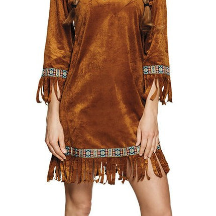 Indianen Jurk Bruin M van Boland koop je bij Partywinkel