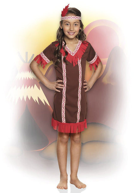Indianen Jurk Kind Rood van Boland koop je bij Partywinkel
