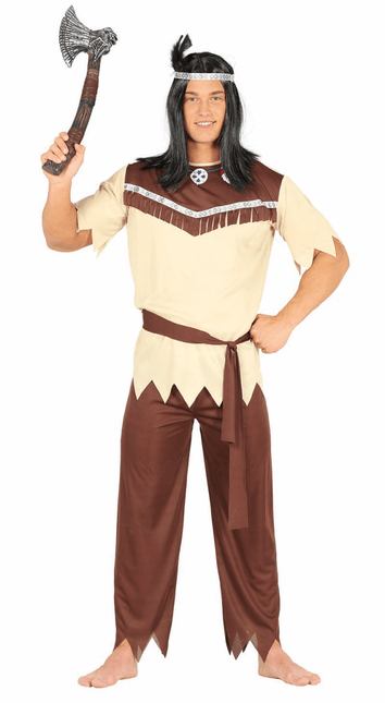 Indianen Kostuum Beige Heren van Fiestas Guirca koop je bij Partywinkel