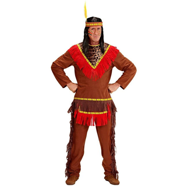 Indianen Kostuum Heren 3 delig van Widmann koop je bij Partywinkel