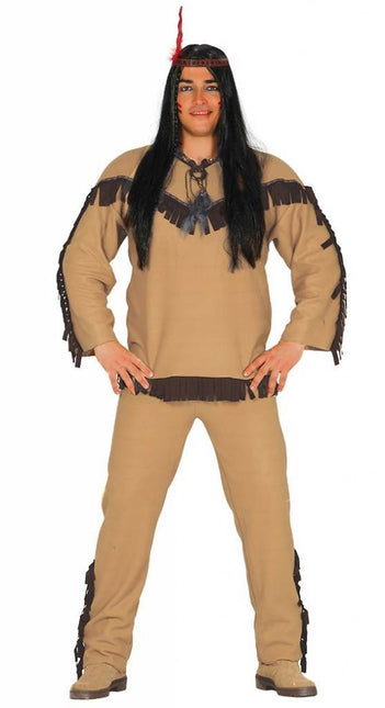 Indianen Kostuum Heren Hoofd 3 delig van Fiestas Guirca koop je bij Partywinkel
