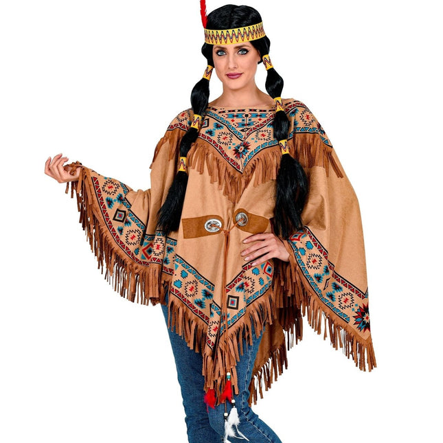 Indianen Shirt Dames van Widmann koop je bij Partywinkel