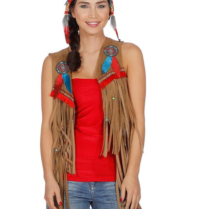 Indianen Vest Dames van Wilbers & Wilbers koop je bij Partywinkel
