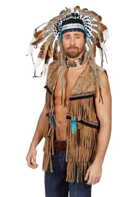 Indianen Vest Hippie van Wilbers & Wilbers koop je bij Partywinkel