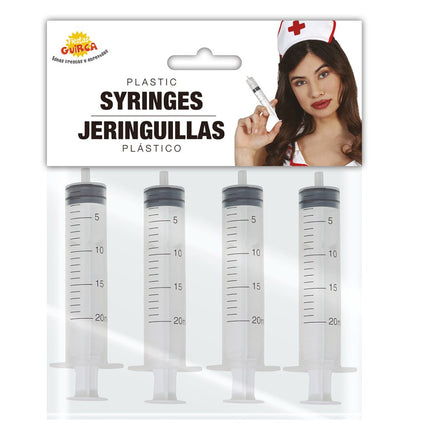Injectiespuiten 4st van Fiestas Guirca koop je bij Partywinkel