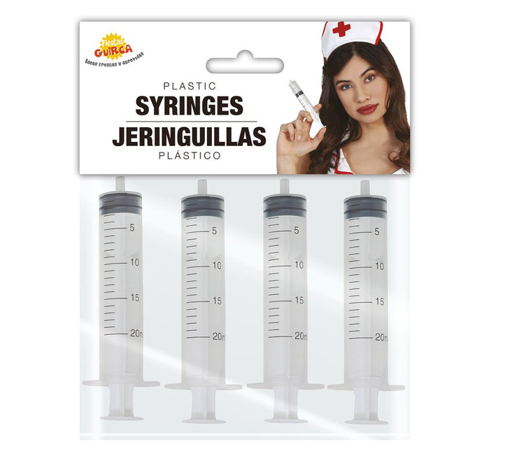 Injectiespuiten 4st van Fiestas Guirca koop je bij Partywinkel