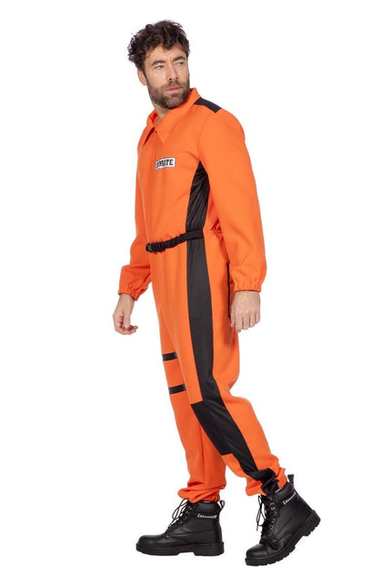 Inmate overall oranje van Wilbers & Wilbers koop je bij Partywinkel