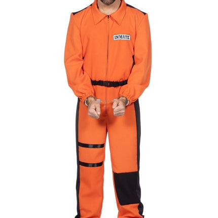 Inmate overall oranje van Wilbers & Wilbers koop je bij Partywinkel