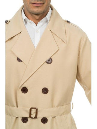 Men's Beige Detective Trench Coat