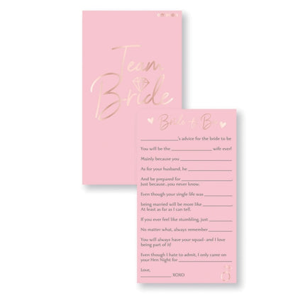 Invulkaart Bride To Be 17cm 8st van Riethmueller koop je bij Partywinkel