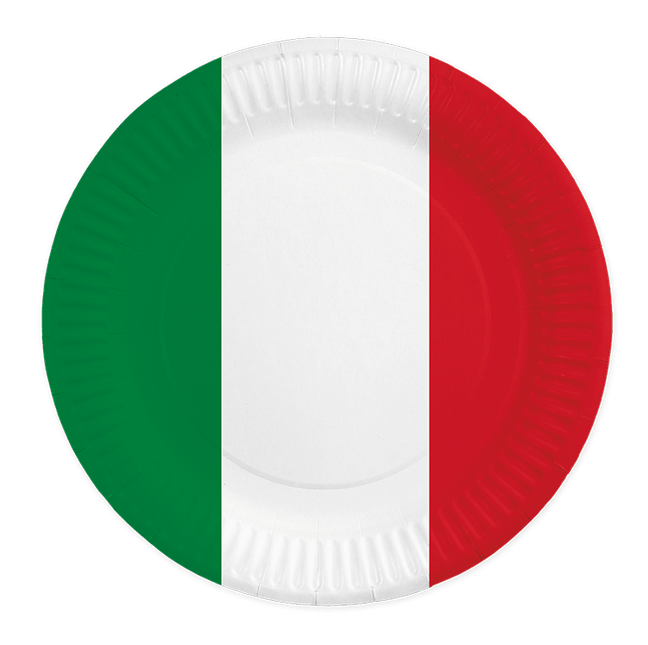 Italie Borden 23cm 8st van WeFiesta koop je bij Partywinkel