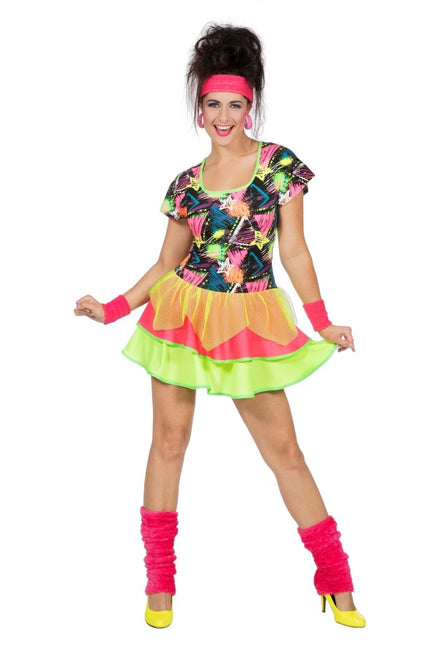 Jaren 80 Jurkje Neon van Wilbers & Wilbers koop je bij Partywinkel