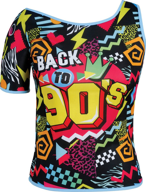 Jaren 90 Shirt Gekleurd Dames van Fiestas Guirca koop je bij Partywinkel