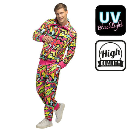 Jaren 90 Trainingspak Fout Gekleurd Heren Uv van Boland koop je bij Partywinkel