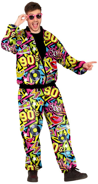 Jaren 90 Trainingspak Fout Heren van Fiestas Guirca koop je bij Partywinkel