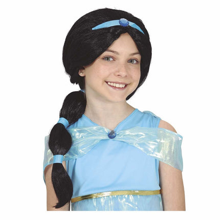 Jasmijn Woestijn Pruik Zwart van Fiestas Guirca koop je bij Partywinkel