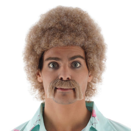 Jeff Wig with Mustache, Blonde
