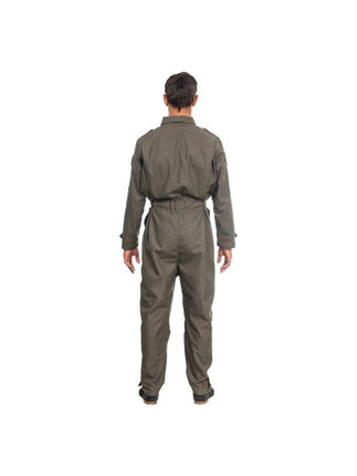 Men's Fighter Jet Pilot Jumpsuit, Olive Green