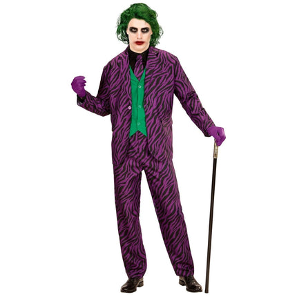 Joker Kostuum Paars Heren 3 delig van Widmann koop je bij Partywinkel