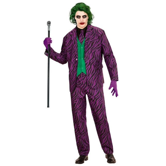 Joker Kostuum Paars Heren 3 delig van Widmann koop je bij Partywinkel
