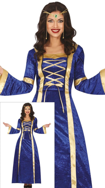 Jonkvrouw Kostuum Blauw Dames van Fiestas Guirca koop je bij Partywinkel