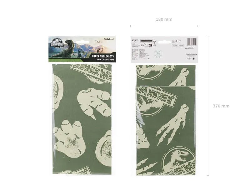 Jurassic World papieren tafelkleed, 180x120 cm van Partydeco koop je bij Partywinkel