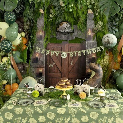 Jurassic World papieren tafelkleed, 180x120 cm van Partydeco koop je bij Partywinkel