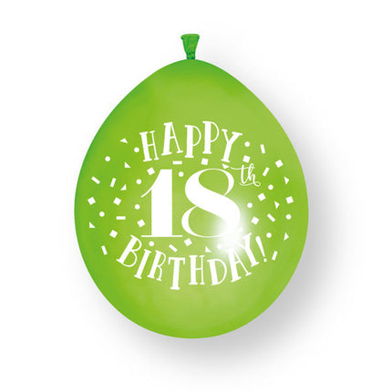 18 Jaar Ballonnen 23cm 10st