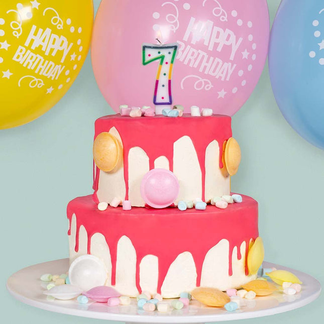 Kaars 4 Jaar 8cm van Boland koop je bij Partywinkel