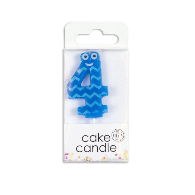 Kaars 4 Jaar Jongen 4,9cm van WeFiesta koop je bij Partywinkel