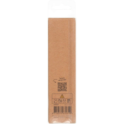 Kaars Cijfer 1 Rose Goud Metallic 15cm van Folat koop je bij Partywinkel