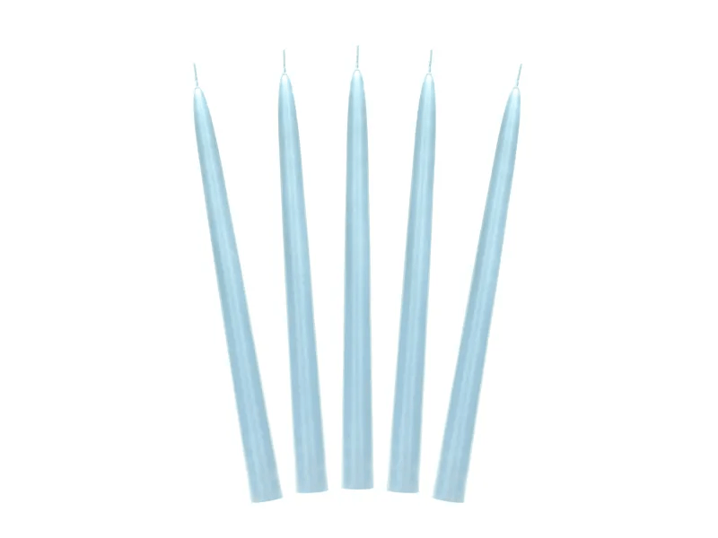 Kaarsen Blauw 24cm 10st van Partydeco koop je bij Partywinkel