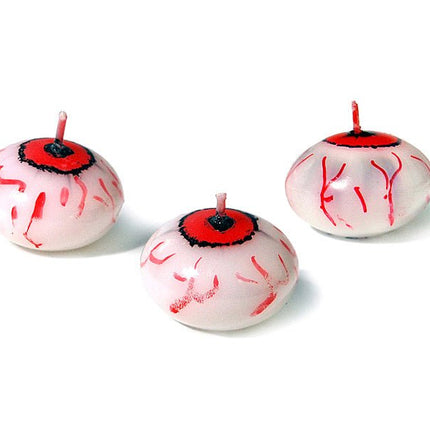 Kaarsen Drijvende Oogbal 4cm 25st van Partydeco koop je bij Partywinkel