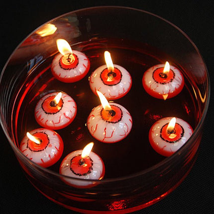 Kaarsen Drijvende Oogbal 4cm 25st van Partydeco koop je bij Partywinkel