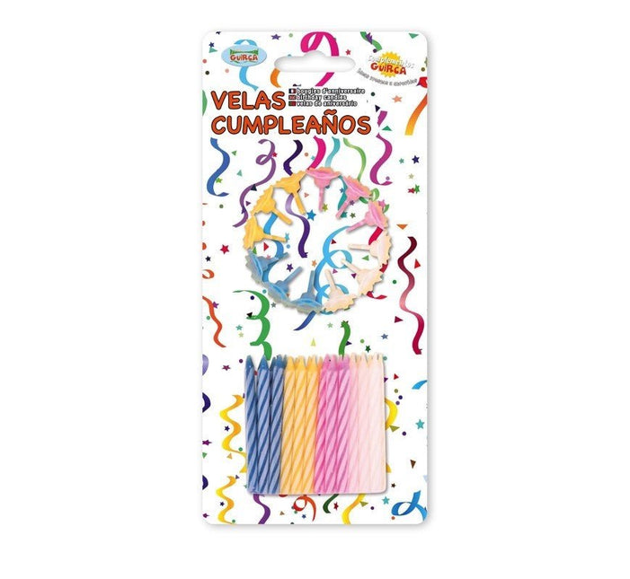 Kaarsen Gekleurd 5,5cm 24st van Fiestas Guirca koop je bij Partywinkel