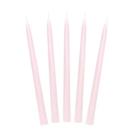 Kaarsen Licht Roze 24cm 10st van Partydeco koop je bij Partywinkel