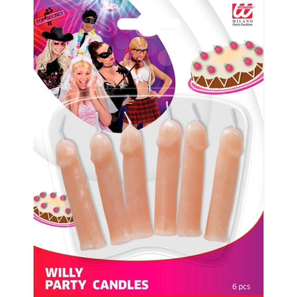 Kaarsen Piemel 6st van Widmann koop je bij Partywinkel