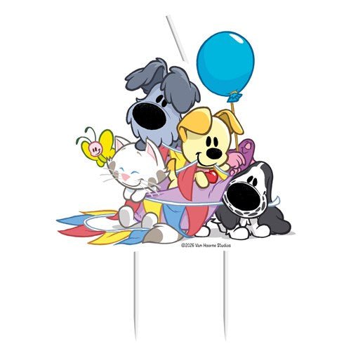Kaarsje Woezel & Pip 15cm van Haza Witbaard koop je bij Partywinkel