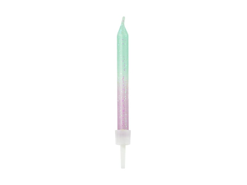 Kaarsjes Ombre 6cm 20st van Partydeco koop je bij Partywinkel