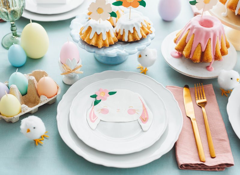 Kaarsjes Paaseieren 7cm 6st van Partydeco koop je bij Partywinkel