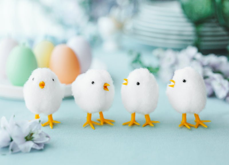 Kaarsjes Paaseieren 7cm 6st van Partydeco koop je bij Partywinkel