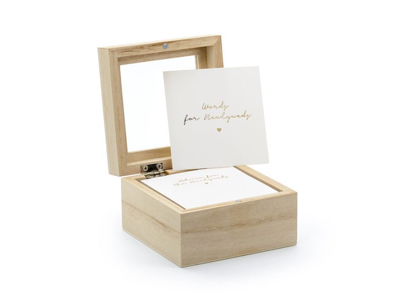 Kaartendoosje Bruiloft 9,5cm van Partydeco koop je bij Partywinkel